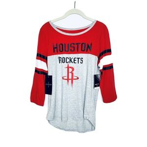 Houston Rockets Sz L Red Shirt Top